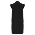 thumbnail image 5 of CHGBMOK Plus Size Dresses for Women Fashion Summer Solid Color Short-sleeved V-neck Casual Dress Sizes S-2XL, 5 of 7
