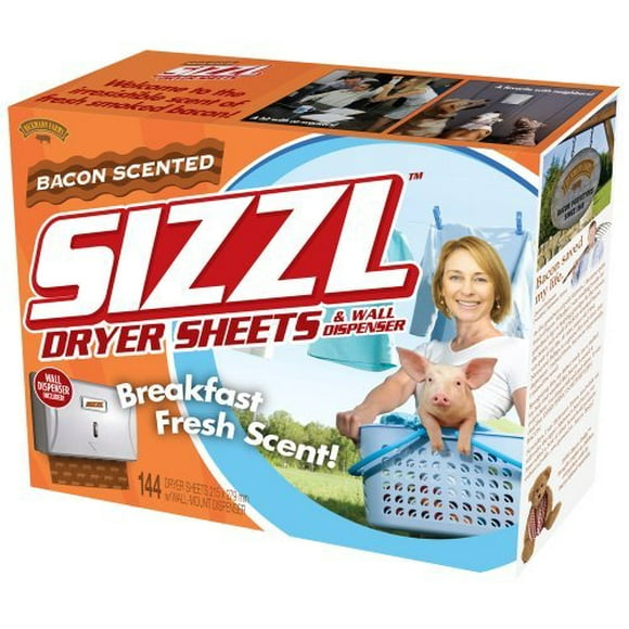 Prank-O Sizzl - Hojas secadoras con aroma a tocino Caja de regalo de broma Caja de regalo novedosa para bromistas Elefante blanco y Papá Noel secreto Papel de regalo navideño Caja de regalo de Navidad