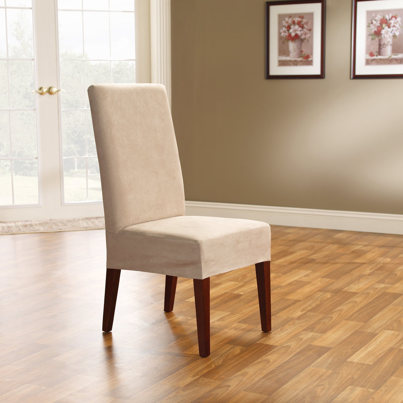 Sure Fit Soft Suede Short Dining Room Chair Covers Com