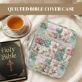 thumbnail image 4 of HELLHERO Large Quilted Bible Cover Case with Patchwork Floral, Lightweight Stretch Polyester Bag for Women Daily Bible Study, 4 of 9