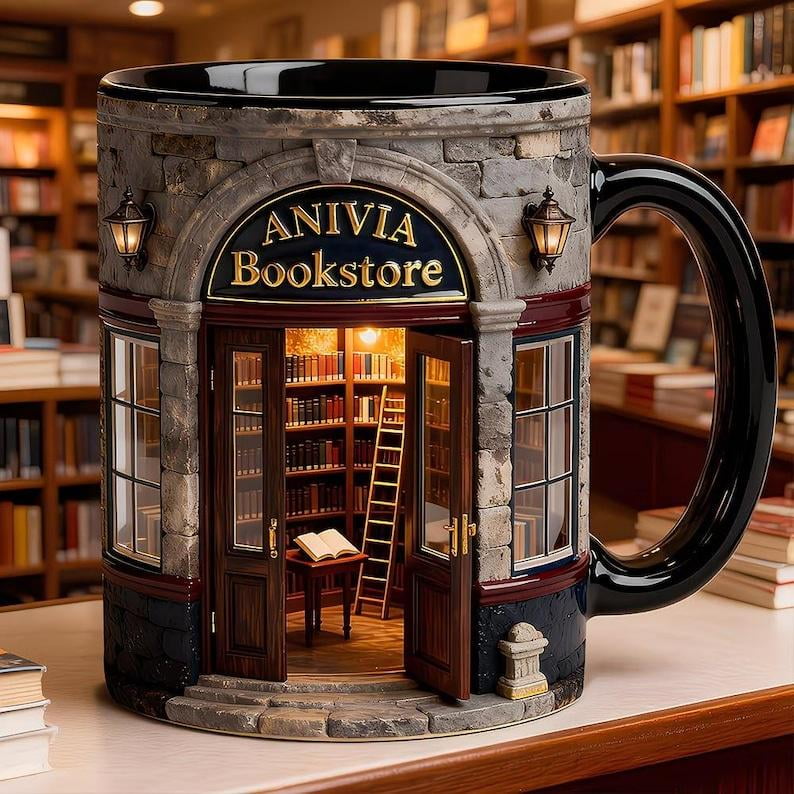 Bookstore Accent Mug - Personalized Gifts For Book Lovers - Custom Mug (11oz. 15oz)