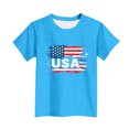 thumbnail image 2 of OGLCCG Kid 4th of July T-Shirts Boys Girls American Flag Patriotic Shirt Top Short Sleeve Independence Day Tees 3-15 Years, 2 of 5
