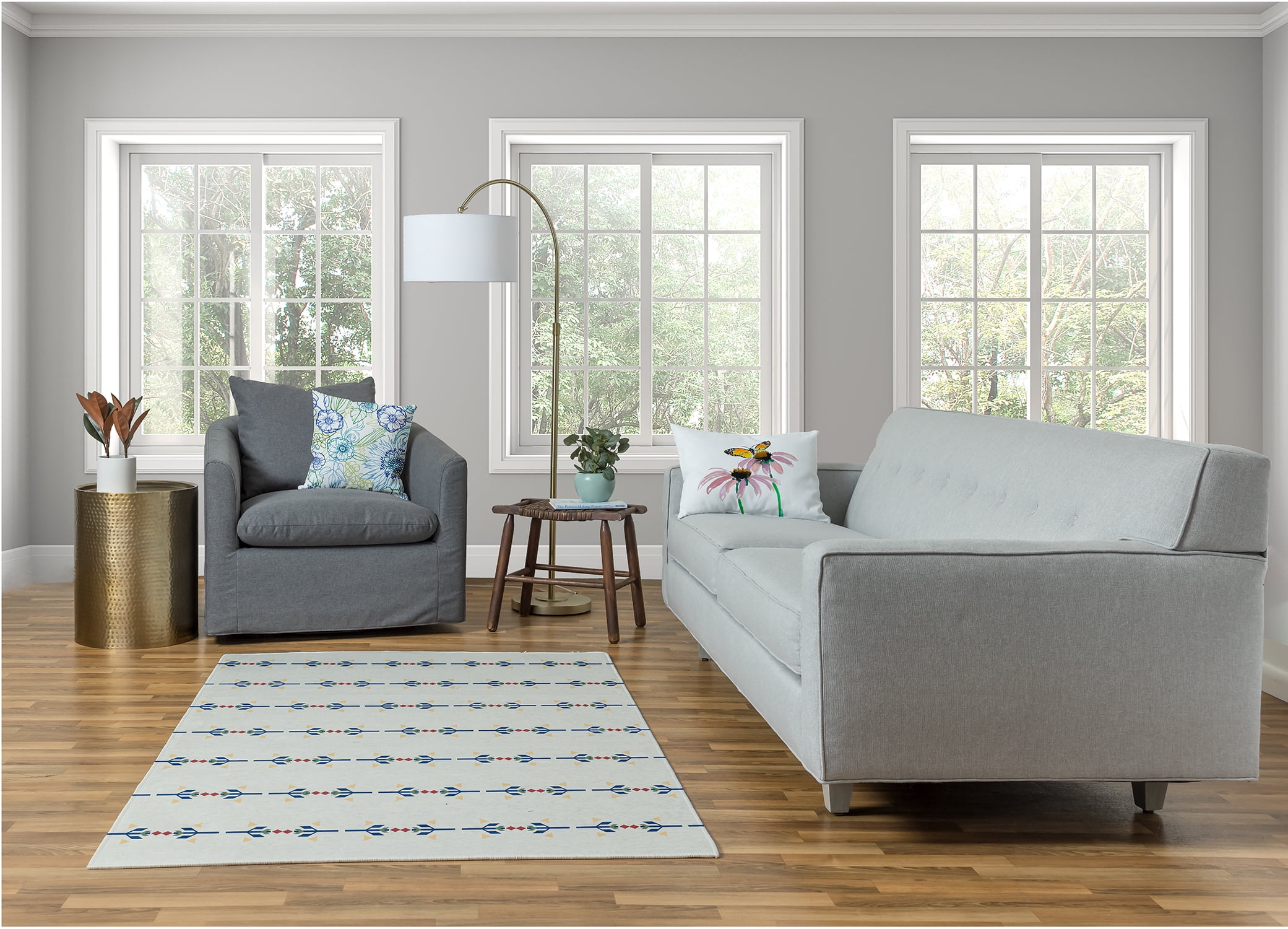 Simply Daisy Happy Hippy Stripes Area Rug, 4' x 6'