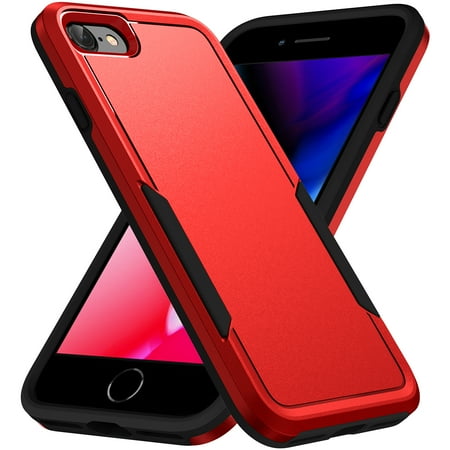 Mantto Case For iPhone XS Max, Hybrid Premium PC Protection Drop-Tested Anti-Scratch Tough Rugged Heavy Duty Dual Layer Military Grade Shockproof Back Case For iPhone XS Max, Red+Black