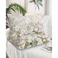 thumbnail image 2 of Floral Flower Pillow Covers Queen Size 2 Pack, Modern Oil Painting Watercolor White Soft Bed Throw Pillowcases Breathable Cooling Long Lumbar Body Pillow Sham Cover for Bed Sofa 20''x30'', 2 of 7