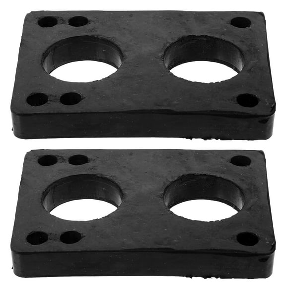 TABLZONE Black Skateboard Riser Pads 2-Pack, 0.14 x 2.16 x 0.39 Inches, Shock Absorbing Cushion for
