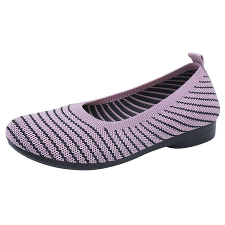 

ASEIDFNSA Womens Booties And Boots Casual Women Shoes for Work Ladies Shoes Fashion All Shallow Mouth Lightweight Elastic Cloth Shoes Breathable Flat Heel Casual Shoes