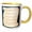 Yellow/White, variant on 3drose, Megan the Meaning, 15oz Two-tone Yellow Mug