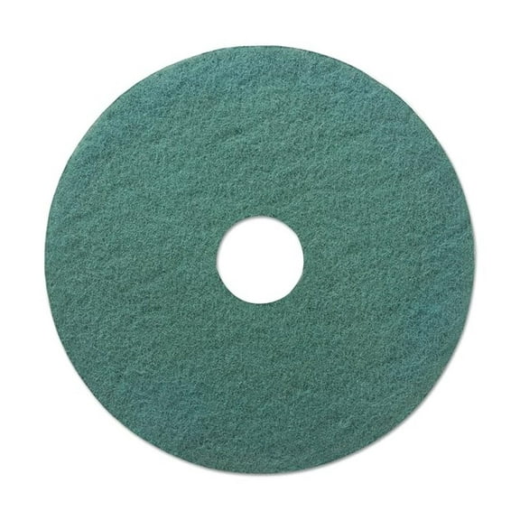 Floor Pads 20 Inch Green - 5 Pack Standard Scrubbing Pads for Hard Floors, Commercial & Household Use, 20" Diameter, 1" Thick, Green Floor Buffer Pads