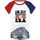 thumbnail image 1 of Fiudx Ofertas Flash Del Día Camisa de Manga Corta para Mujer con Camiseta Informal con Botones Estampados a Cuadros, 1 of 3
