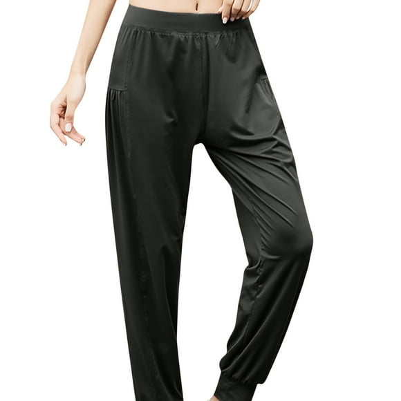 Timegard Women's Yoga Joggers Pants Casual Loose Workout Trousers Comfy Ruched Lounge Pants Lightweight