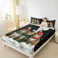 thumbnail image 4 of jejeloiu Cartoon Pet Kitten Full Size Sheets,Kawaii Xmas Cat Bed Sheets,Merry Christmas Sheet Sets For Girl Boys,Ultra Soft Room Decor,4 Pieces, 4 of 7