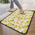 thumbnail image 4 of Yellow Lemon Fruit Slices White Pattern Door Rugs,Washable Non Slip Door Mats Indoor,Decorative Door Mats,Entry Mat Indoor for Entrance,Bedroom,Kitchen,Bathroom,30"x17", 4 of 6