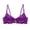 hwj# Purple389, variant on Huowey Bras For Women Underwire Solid Color Sheer Floral Lace Underwire Bra Double Thin Adjustable Spaghetti Straps Mini Bow Brassiere,Pink