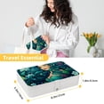 thumbnail image 5 of Mermaid Portable PU Leather Jewelry Organizer with Removable Compartment, Bracelet Holder, Earring Organizer, and Jewelry Boxes, 5 of 6