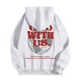 thumbnail image 5 of sususu Hoodies for Men Graphic Design Graphic Printed Hoodie For Everyday Wear Casual Sweatshirt For Comfort And Style For Sports And Leisure Activities,White,L, 5 of 6