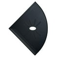 thumbnail image 4 of HTYSUPPLY Resin Decor 8 inch Corner Bathroom 9x9 Shower Shelf Tile Flatback Wall Mounted (Black), 4 of 7
