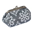 thumbnail image 5 of Soumake Women Flower Printed Canvas Wallet Card Holder Coin Purse Clutch Handbag Bag Practical, 5 of 8