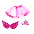 thumbnail image 2 of WORGEOUS 1 set Kids Party interpretando disfraz de ala divertida falda de tul con banda, 2 of 8