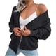 thumbnail image 2 of Puntoco Mujer Moda Casual Linterna Manga Larga Suelta Cardigan Suéter Chaqueta Liquidación Puntoco Puntoco-426, 2 of 6
