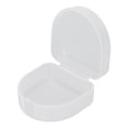 thumbnail image 1 of Denture Retainer Box, Keep Cleaning Portable Size Locking Tightly Mouthguard Container Box Waterproof Transparent  For Daily Use, 1 of 8