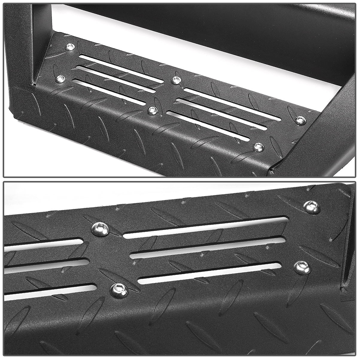 DNA Motoring 3" Chrome Side Step Nerf Bars Running Boards for 2015-2020 Ford F150 Super Cab