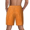 thumbnail image 4 of Goofa Orange Glitter2 Printed Men's Swim Trunks Board Shorts Quick Dry Mens Swimming Trunks with Compression Liner,Breathable Fit Hawaii Beach Shorts-Medium, 4 of 9