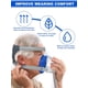 thumbnail image 5 of 4Forros para mascarillas reutilizables de cara completa, suaves y lavables, compatibles con la mayoría de mascarillas faciales completas, color azul. Reducen fugas de aire y ampollas., 5 of 5