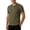 Q117 Army Green, variant on CONZONE Mens T-Shirt Summer Short Sleeve Crew Neck Solid Color Lightweight Breathable Soft Tee Army Green Size M