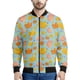 thumbnail image 3 of Chaqueta bomber con estampado de hojas de arce de Canadá para hombre, sudadera de manga larga en 3D, chaqueta bomber con cremallera de gran tamaño y estilo urbano, 3 of 4