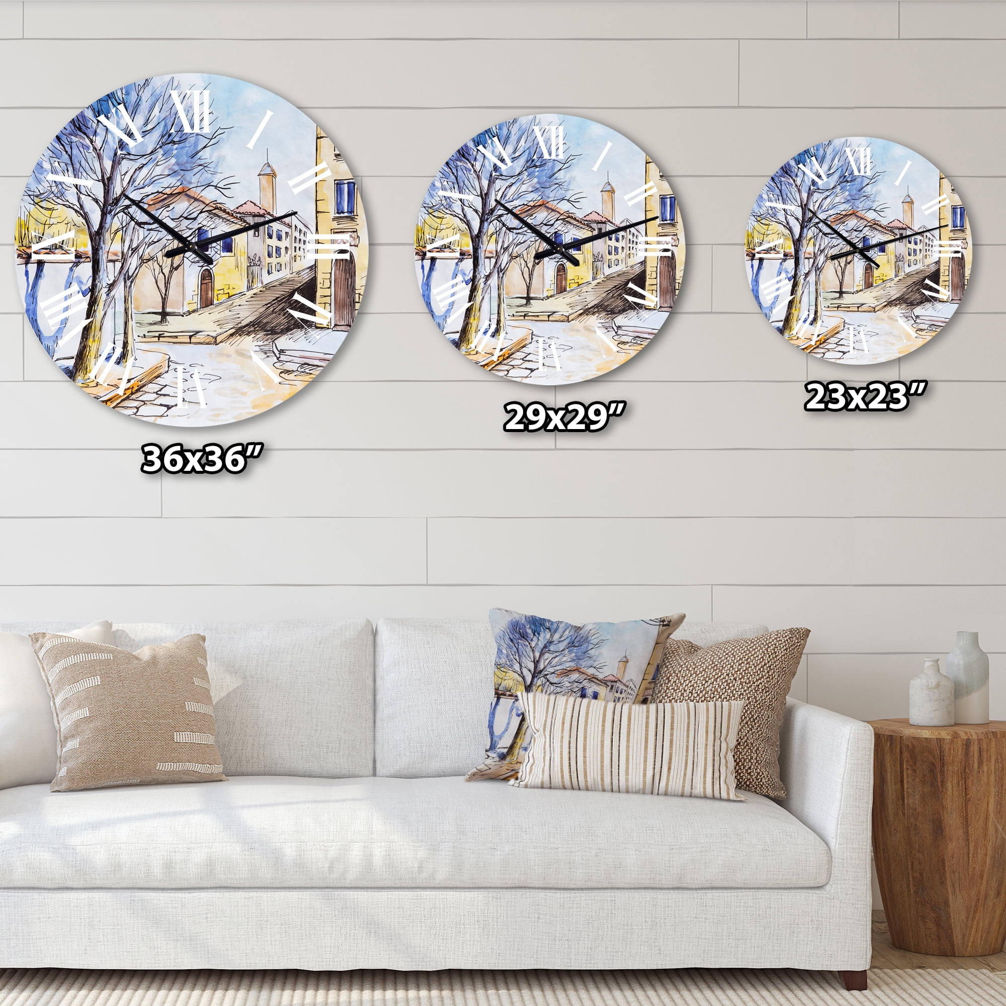 Designart 1 in Traditional Wall Clock