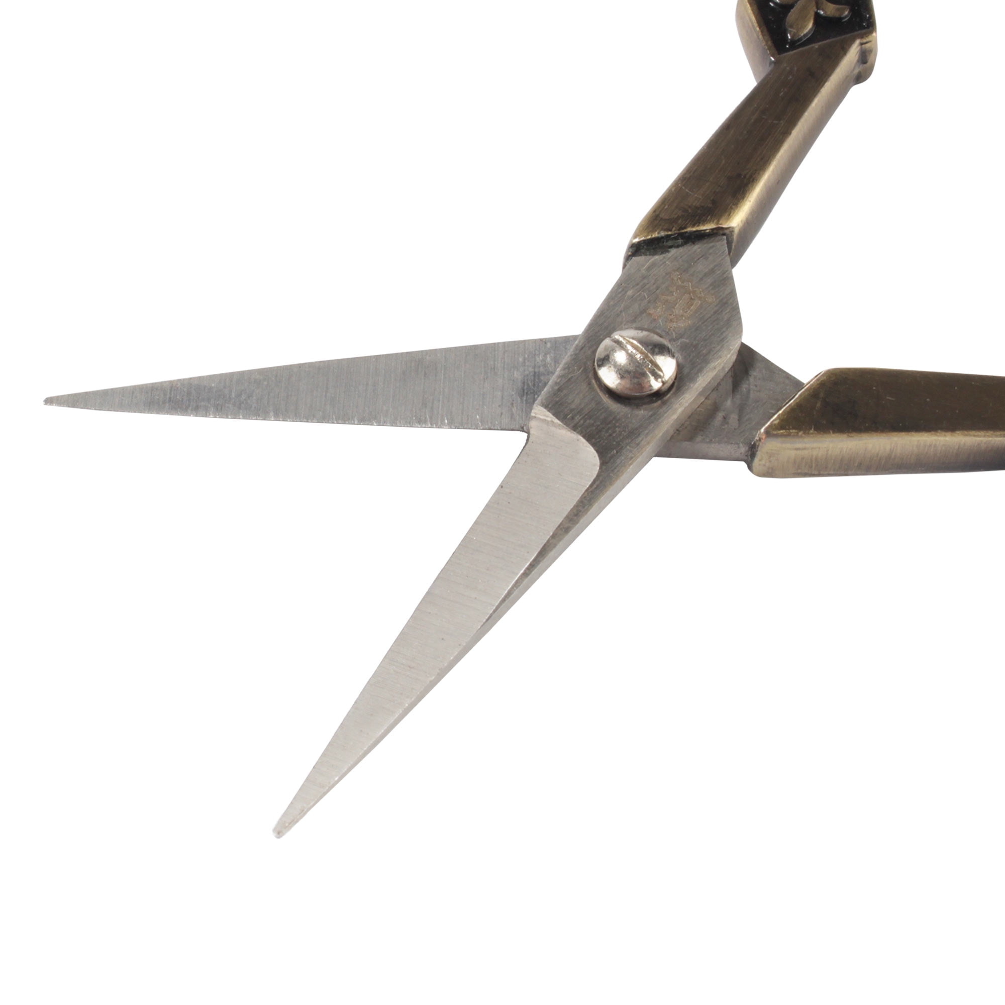 JubileeYarn Heirloom Craft Embroidery Scissors w/ Decorative Cast Antique Look Handles - Bronze