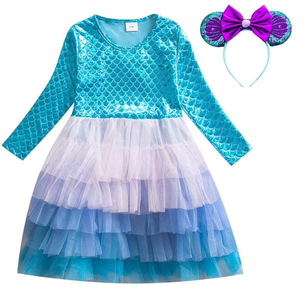 Baby Girl Princess Dress Otoño Boda Fiesta de cumpleaños Tutu Vestidos Niños Vestidos para niñas Niños Disfraces de Navidad Outfits7-8Y Gao Jinjia LED