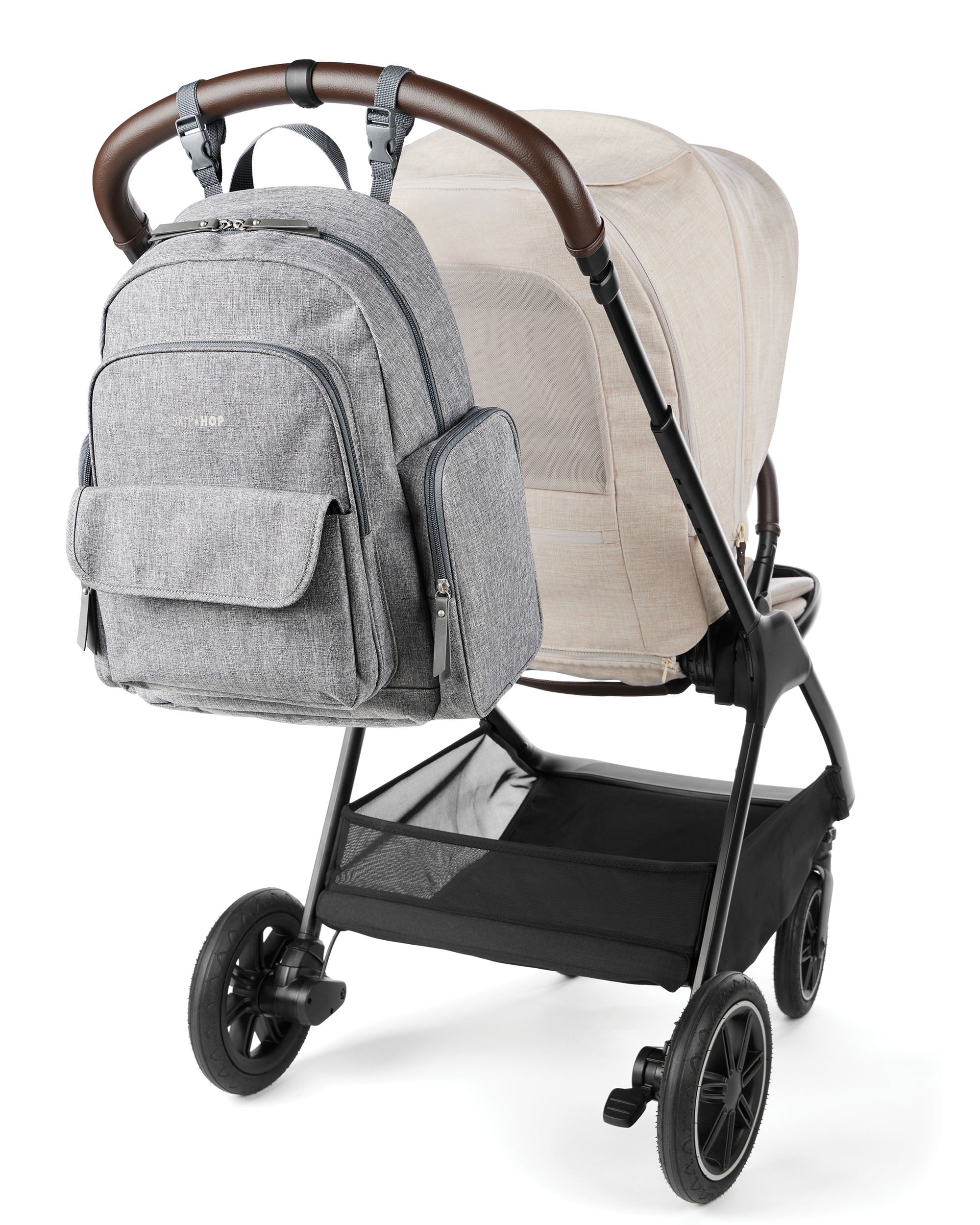 Skip Hop Luna Diaper Backpack, Heather Grey