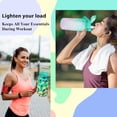 thumbnail image 5 of 64 oz Water Bottle with Straw Sleeve & Strap Motivational BPA Free Half Gallon Water Jug with Handle for Gym Women Men Aesthetic Water Bottle with Strap Peacock Feather, 5 of 6