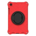 thumbnail image 3 of Dteck Case for Samsung Tab A 8.0 SM-T290/T295 2019, Kids Friendly EVA Rugged Shell Foldable Kickstand 360 Degree Rotayable Versatile Hand-full Ring Shockproof Anti-drop Lightweight Case, Red, 3 of 10