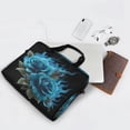 thumbnail image 5 of 16" Laptop Briefcase for Work Travel Laptop Shoulder Bag Carrying Handbag Laptop Case Eternal Blue Rose and Flame, 5 of 8