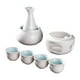 thumbnail image 1 of Juego de sake de cerámica con tetera, vajilla de , cuenco creativo para calentar, bebida tradicional de sake para regalar en una fiesta de té, 1 of 8