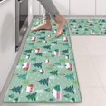 thumbnail image 2 of Kitchen Rugs Sets Of 2,Light Green Christmas Village Pattern Anti Fatigue Kitchen Mat Rugs Non Slip Washable,Decorative Kitchen Floor Mats for Kitchen,Sink,Laundry,17"X47", 2 of 5