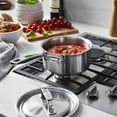 thumbnail image 3 of Demeyere Essential 5-ply,  18/10 Stainless Steel,  Stay Cool Handle,  all Cooktops, Pour Edge, 1.5-qt Saucepan with Lid, 3 of 7