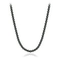 thumbnail image 6 of 555Jewelry Thin 2.5mm Lightweight Stainless Steel Box Chain Necklace for Men & Women, Black, 24 Inch, 6 of 8