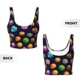 thumbnail image 6 of Uemuo Lovely Planet Pattern Women's Sports Bra - High Impact Support, Breathable, and Comfortable Athletic Bra for Running, Yoga, and Workouts, 6 of 9