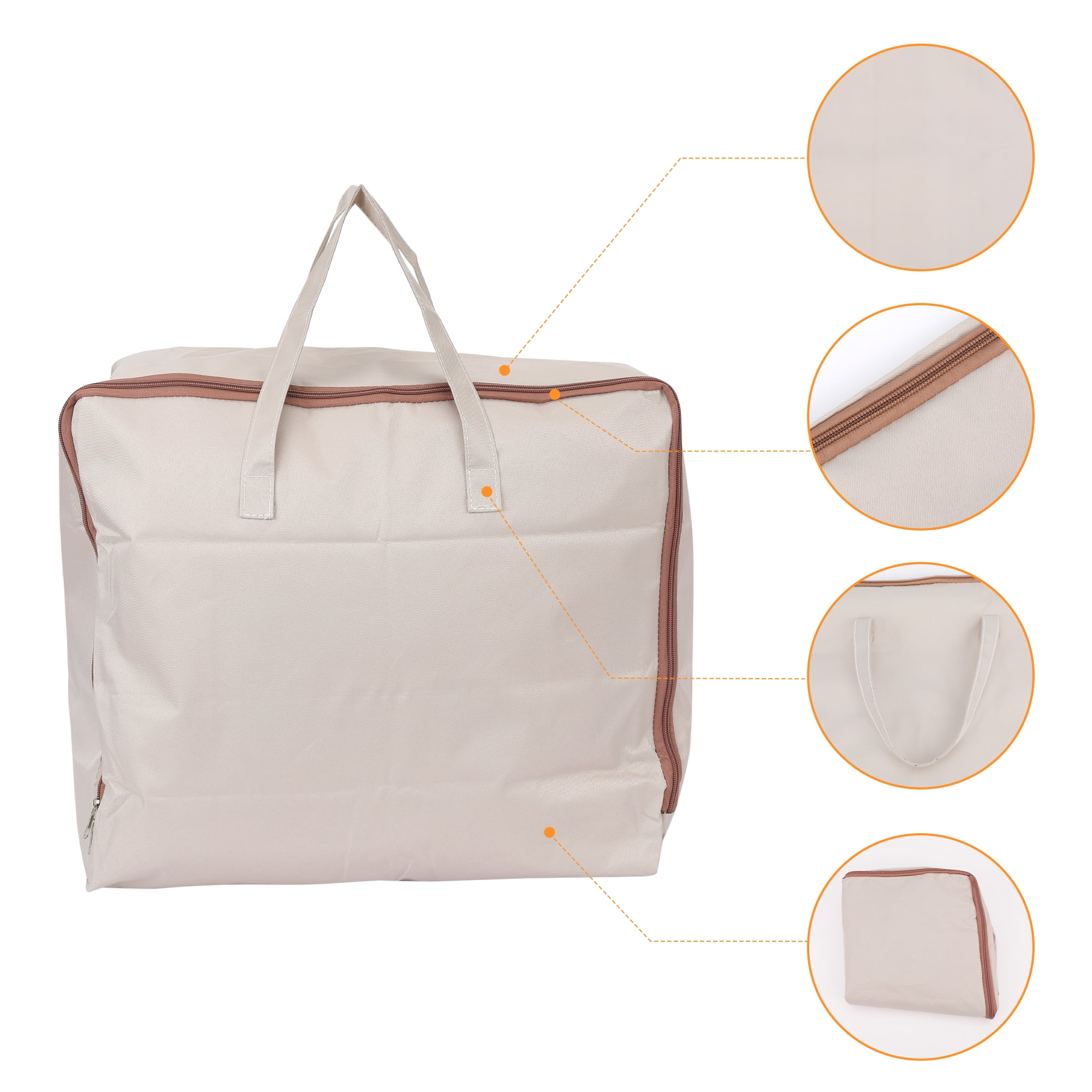 Unique Bargains Foldable Storage Bags w Handles for Closet Organizers 18.5x8.5x15.5in