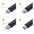 thumbnail image 4 of 2X Lector de Tarjetas de Memoria 5 en 1 USB 2.0 Tipo C/USB/Micro-USB/TF/SD Adaptador de Lector de Tarjetas OTG Accesorios para Teléfonos Móviles, Negro, 4 of 5