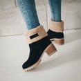 thumbnail image 7 of Bnwani Womens Boots,Winter Boots,Non-slip,Warm,Block,Round Toe,Black,40(US:7.5), 7 of 7