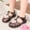 Black, variant on DuoJiaJ Breathable Jelly Sandals For Girls Soft Sole Fashion Summer Beach Shoes With Open Toe Design Girls Closed Toe Sandals Size 9.5
