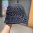 thumbnail image 3 of rygai Outdoor Hat Woven Foldable All Match Soft Breathable Daily Wear Polyester Big Brim Sunscreen Hat Summer Accessories,Khaki, 3 of 8