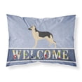 thumbnail image 1 of Carolines Treasures BB8330PILLOWCASE German Shepherd Welcome Fabric Standard Pillowcase, 1 of 2