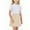 Beige, variant on Diufon Girls Uniform Skirts Kids High Waist A-line Pleated Skorts Girls Solid Color Mini Skirts with Shorts