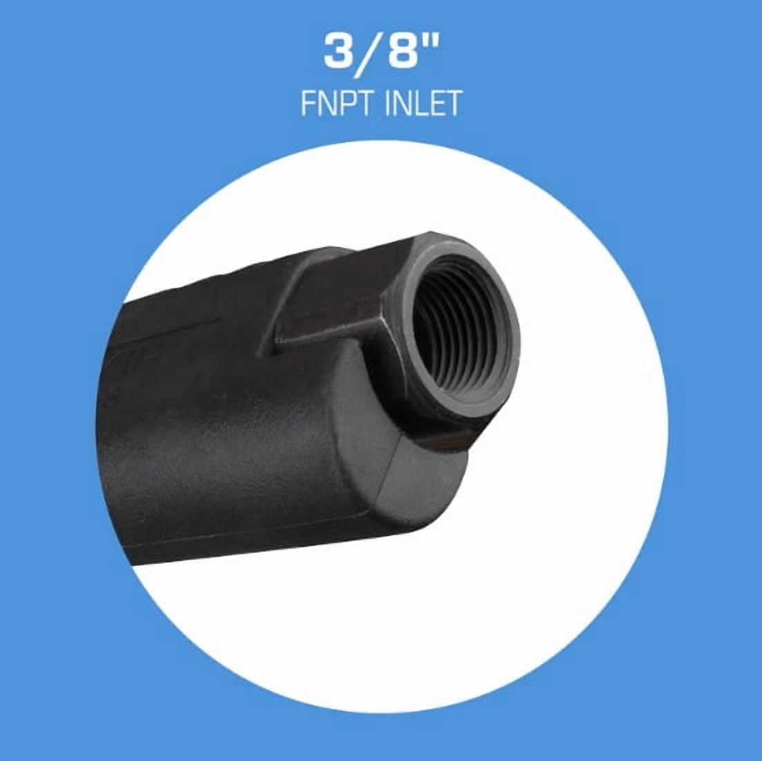 Guardair Pistol Grip Air Gun 72in Extension Aluminum OSHA Compliant High Power Venturi Nozzle